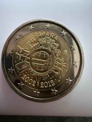 Moneda 2€ Conmemorativa España 10 Aniversario