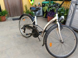 Bicicleta Paseo B'Twin Plata