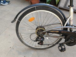 Bicicleta Paseo B'Twin Plata
