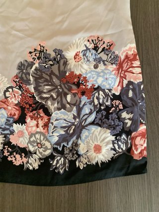 Vestido H&M floral beige multicolor