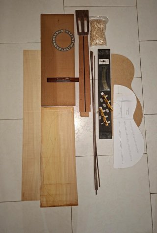 Kit de construcción de tu guitarra española