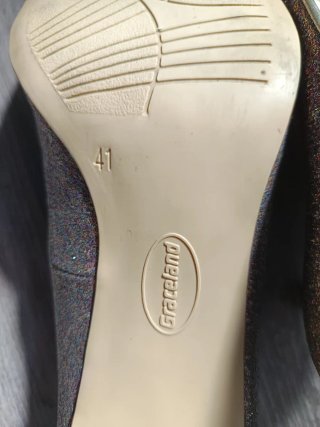 Zapatos de tacón Graceland glitter talla 41