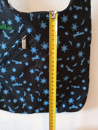 Bolso bandolera Gallaz negro y azul