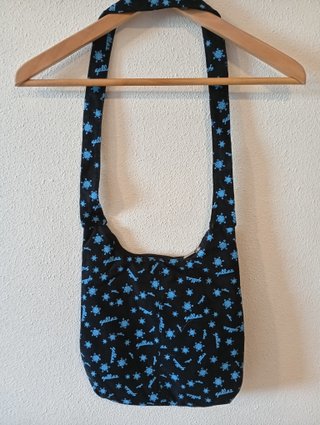 Bolso bandolera Gallaz negro y azul