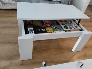 Set salón IKEA: mesa elevable + mueble + balda