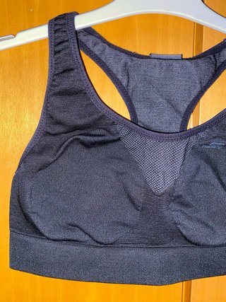 Sujetador deportivo Kalenji negro mujer