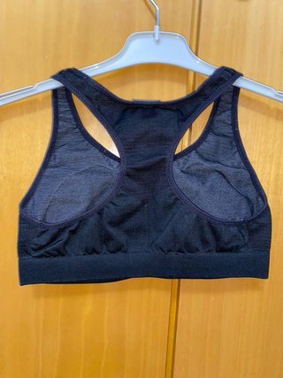 Sujetador deportivo Kalenji negro mujer