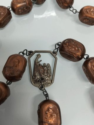 Rosario de Fátima de cobre