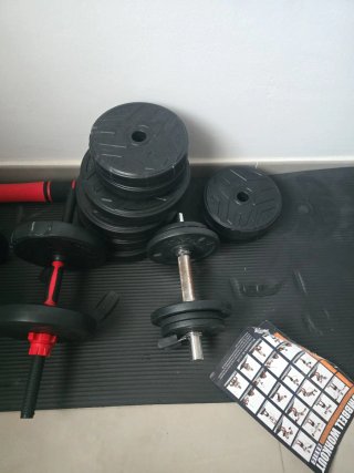 Juego Mancuernas Ajustables Pesas Gimnasio