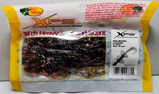Lote de 90 señuelos Bass Pro Shop Squirmin Lizzard