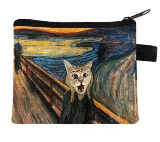 Monedero El Grito gato