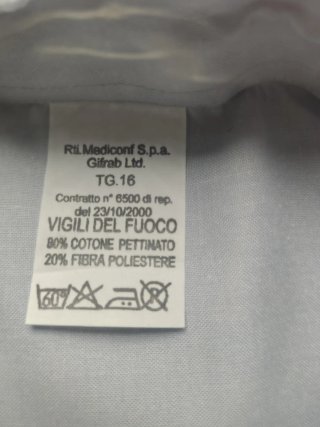 Camicia VVF vintage grigia taglia L