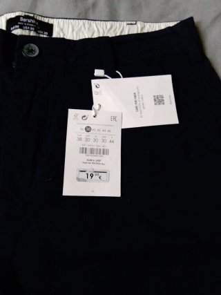 Pantalón corto hombre azul nuevo