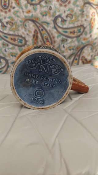 Boccale Ceramica Capodimonte anni '70