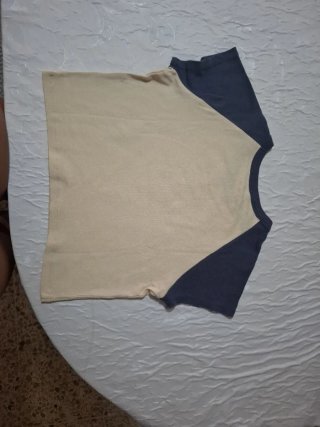 Camiseta Angel Rock & Roll Beige/Azul