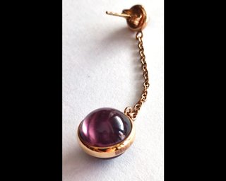Orecchini Breil pendenti sfera viola