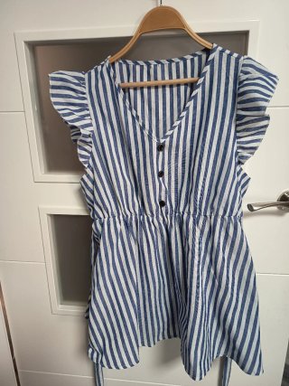Camisa de maternidad a rayas