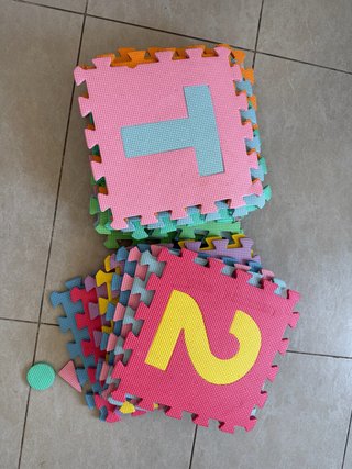 Piezas Puzzle Educativo Números y Letras