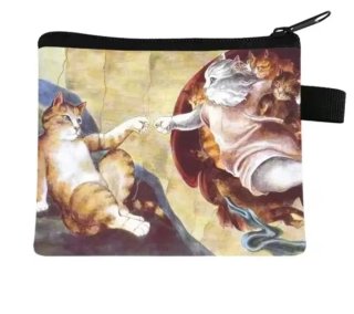 Monedero Gato Capilla Sixtina
