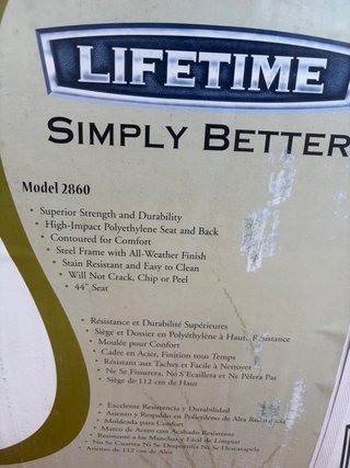 Banco Lifetime 2860 Exterior