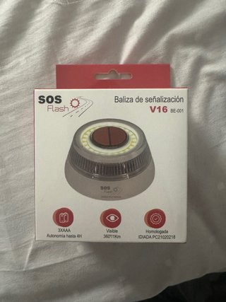 Baliza Señalización V16 SOS Flash Homologada
