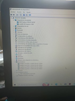 Portátil HP i5 seminuevo gráfica 6 GB-8 RAM -ofice