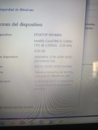 Portátil HP i5 seminuevo gráfica 6 GB-8 RAM -ofice