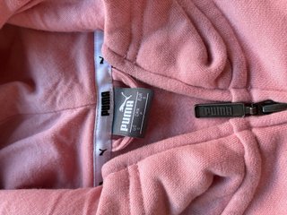 Chaqueta Puma Rosa con Cremallera y Capucha