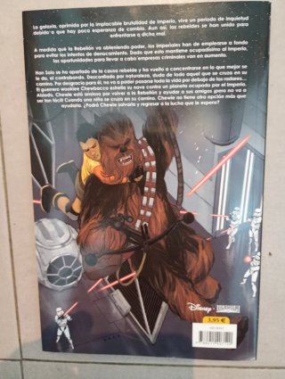 Tomo Comic de star wars de han solo y chewbacca