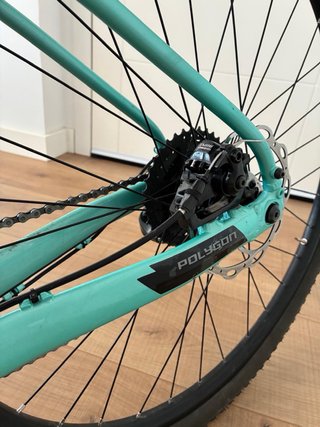 Bicicleta Gravel Mint/Negra