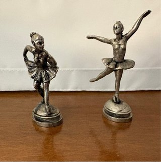 Coppia statuette ballerine vintage