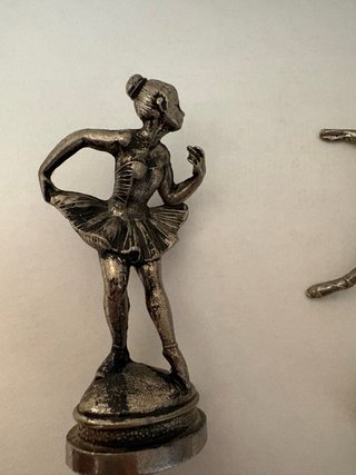 Coppia statuette ballerine vintage