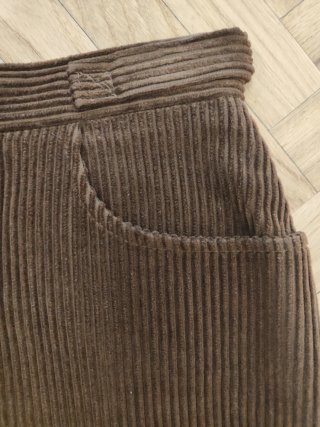 Minigonna vintage marrone velluto a coste