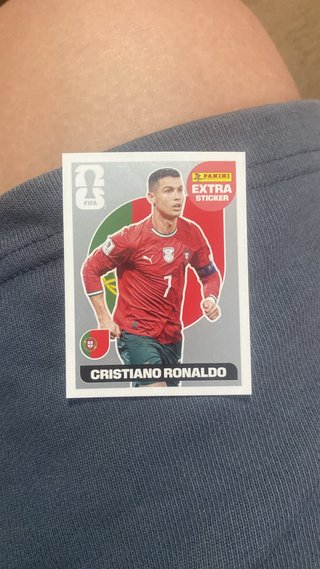 Cromo Cristiano Ronaldo Extra Sticker Plata