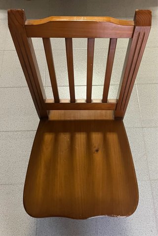 Mesa comedor y 8 sillas madera rústica