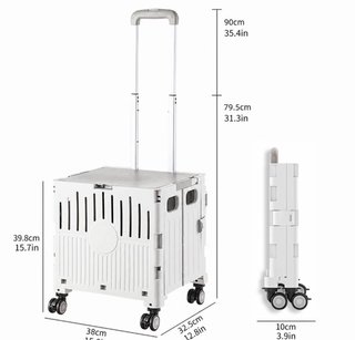 Carrito Plegable 43L con Ruedas