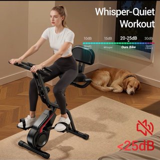 Bicicleta Estática Plegable con Accesorios