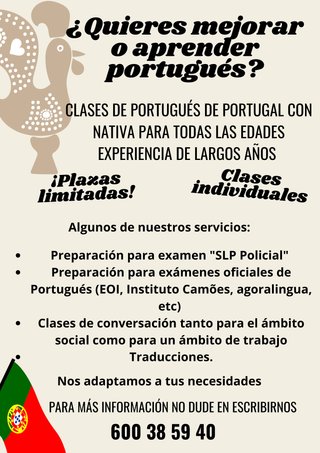 clases de portugués con nativa