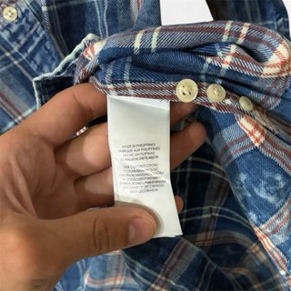 Camicia Polo Ralph Lauren a quadri blu,Taglia L