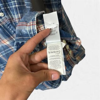 Camicia Polo Ralph Lauren a quadri blu,Taglia L