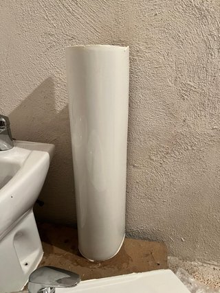 Lavamanos Gala Cerámica Blanco con grifos
