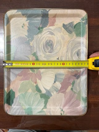 Vassoio vintage floreale