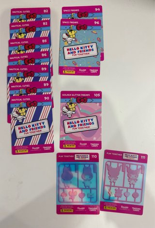 Cartas Hello Kitty Panini Repetidas