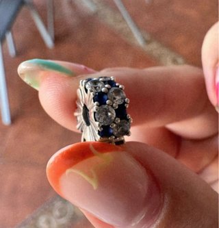 Charm Pandora Diamantes y Zafiros