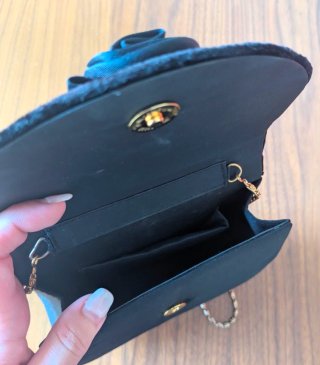 Bolso negro para boda, ocasión especial