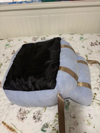 Cama para perro pequeño azul