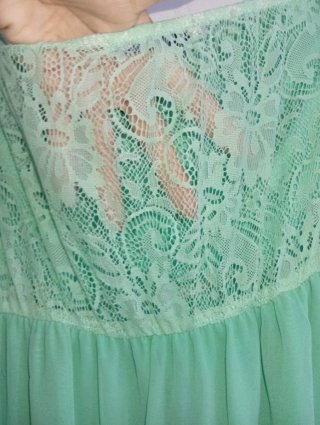 Vestido de fiesta verde