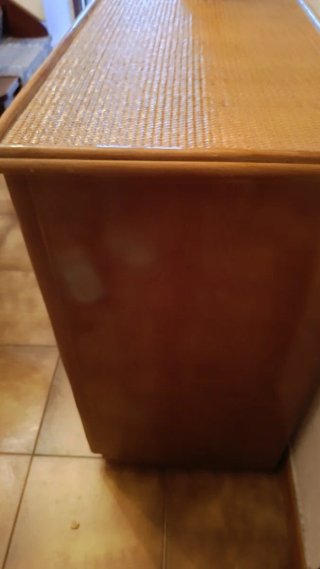 Consola Ratán y Madera