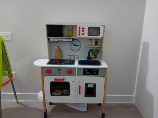 Cocina infantil de madera