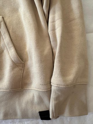 Sudadera Pull&Bear beige cremallera talla L
